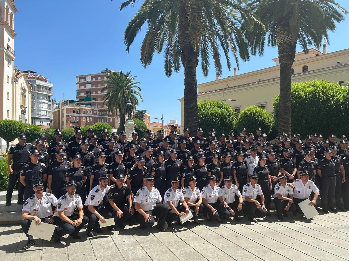 Entrega de despachos, el martes en Badajoz.