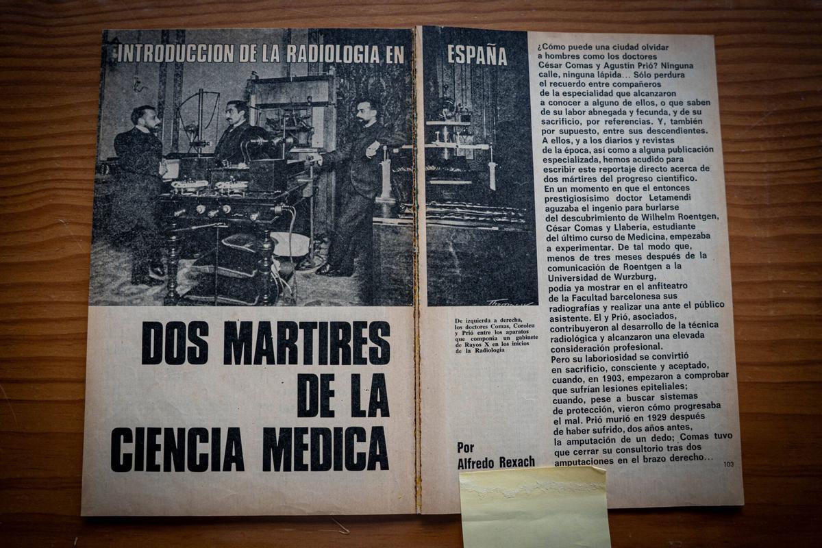 Imágenes de parte del legado de archivos, que Portolés guarda en su casa de Barcelona
