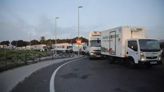 Los distribuidores de alimentos baleares decidirán el martes si paralizan su servicio por la "carnicería" de los controles