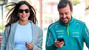 Fernando Alonso y Melissa Jiménez, en una foto tomada en 2025