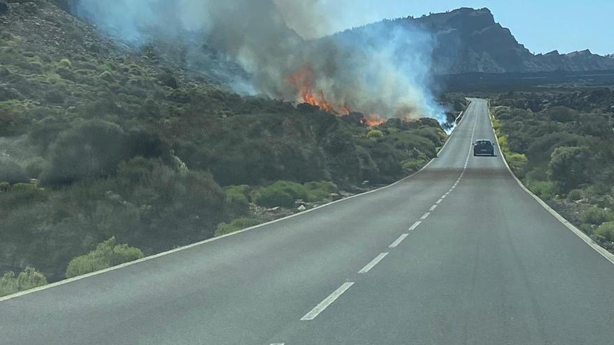 Declaran un conato de incendio en el Parque Nacional del Teide