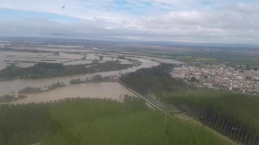 Vista aérea de Pina de Ebro