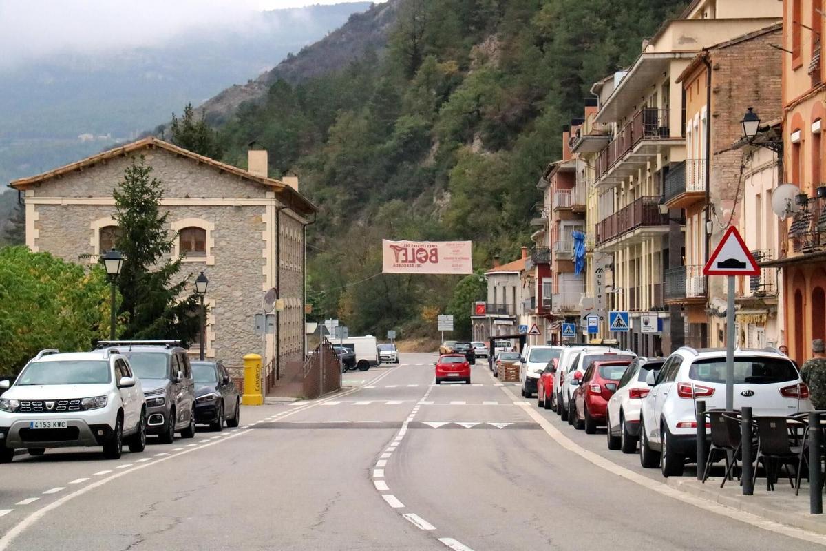 Tram del vial principal de Guardiola de Berguedà