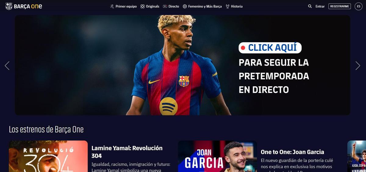 La portada de Barça One