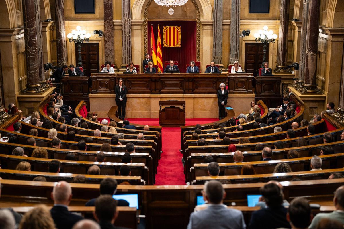 BARCELONA 10/06/2024 Politica. Pleno de constitución del Parlament de Catalunya tras elecciones del 12-M, elección de la Mesa. FOTO de ZOWY VOETEN