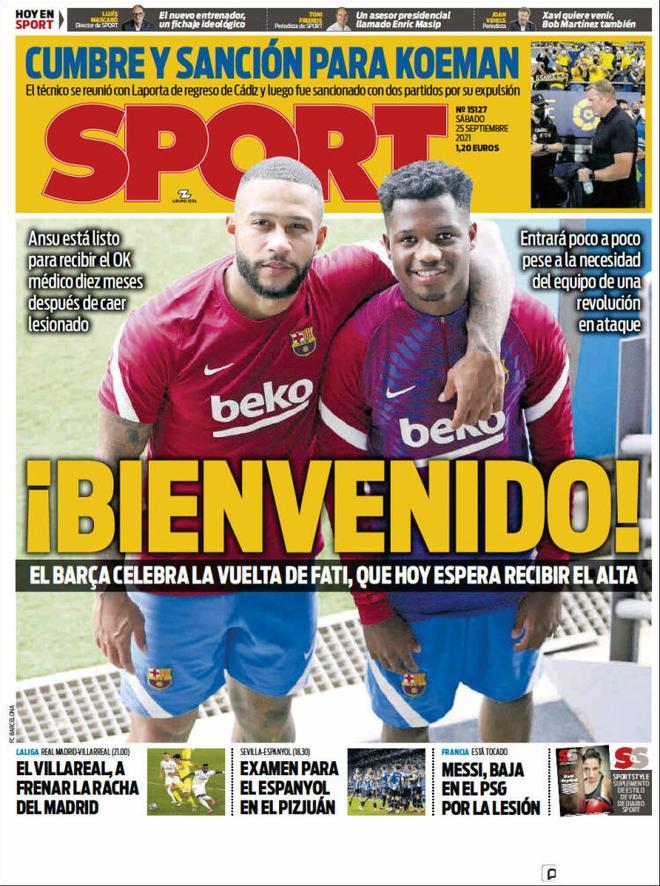 Las portadas de la prensa deportiva de hoy