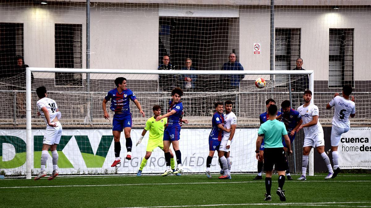 Jugada en el que el Buñol anotó el gol de la victoria contra el Alzira