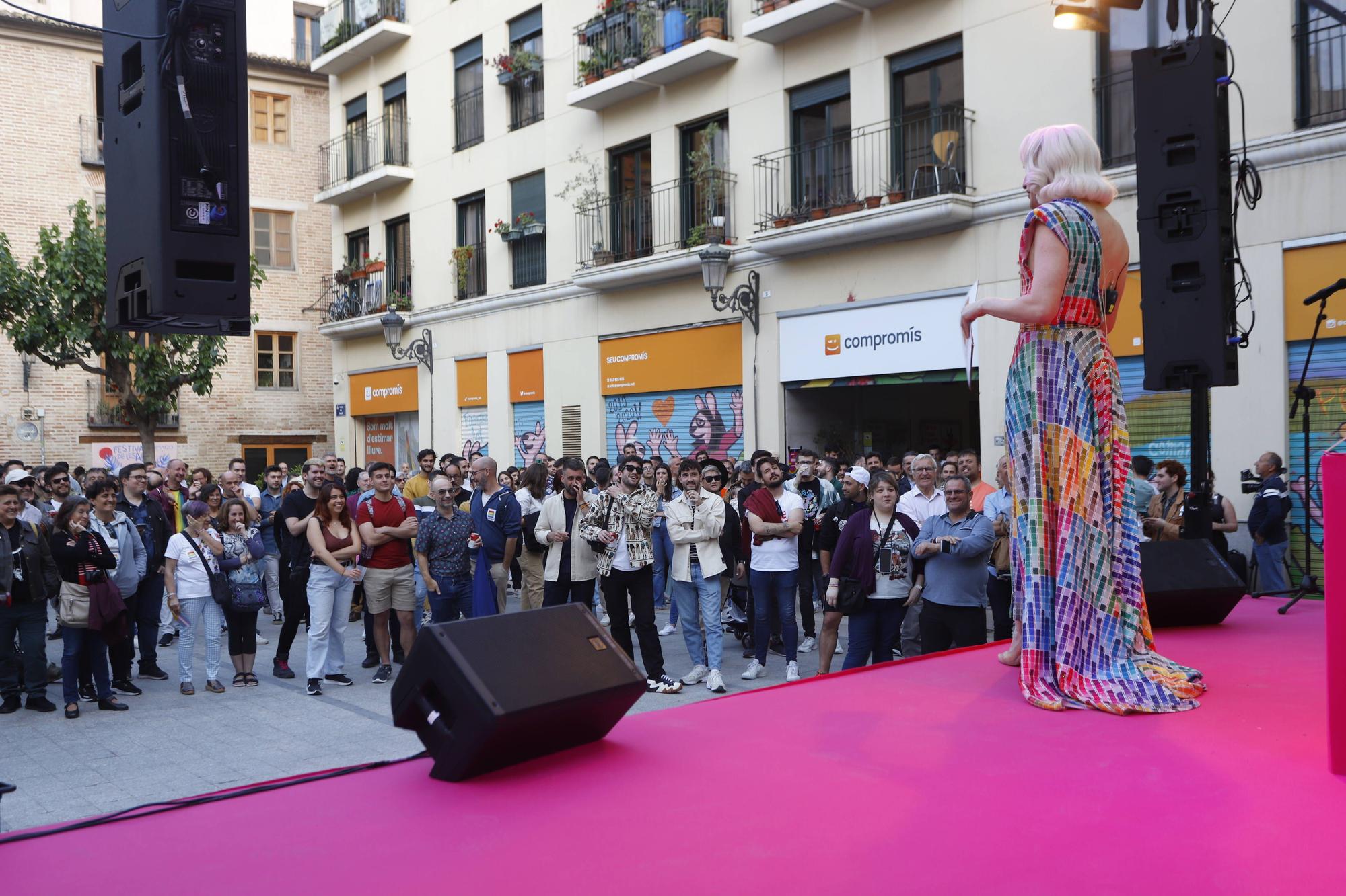 Fiesta LGTBIQ+ de Compromís, con Carla Antonelli en València