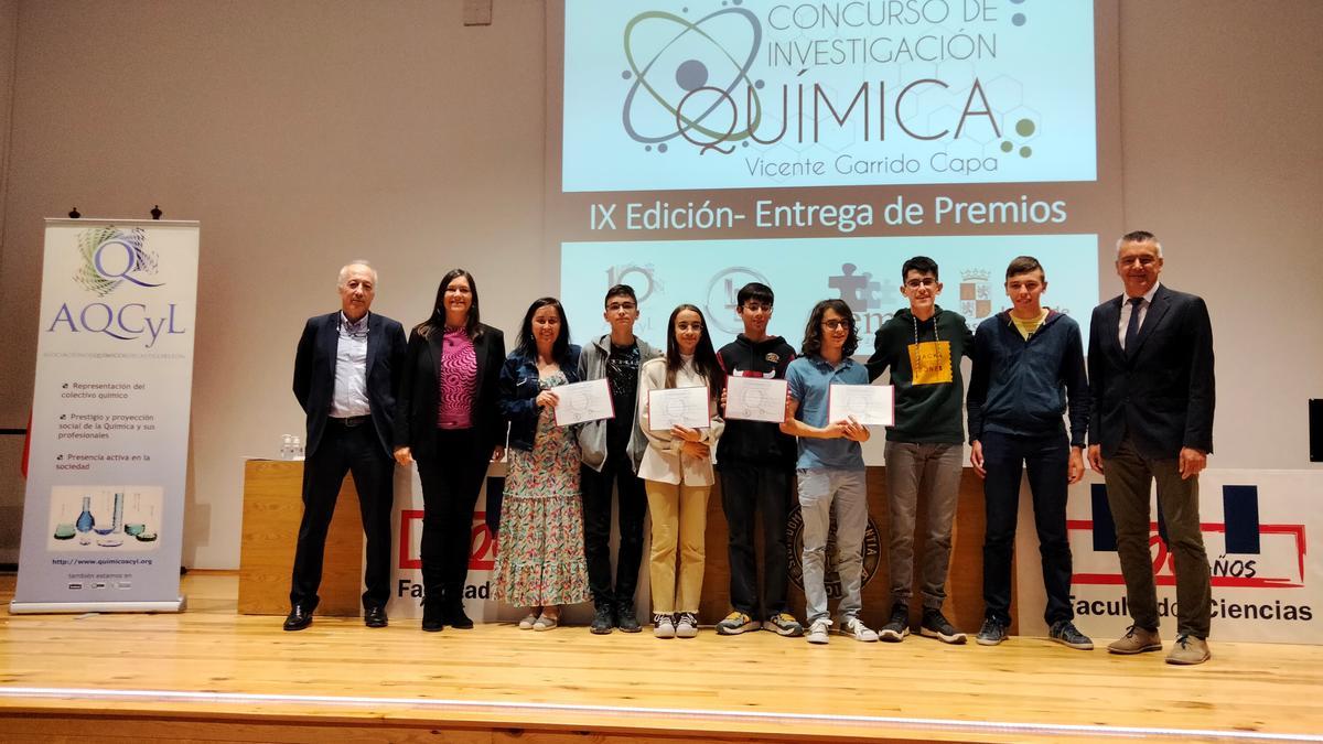 El equipo del IES María de Molina, ganador del concurso de investigación Química