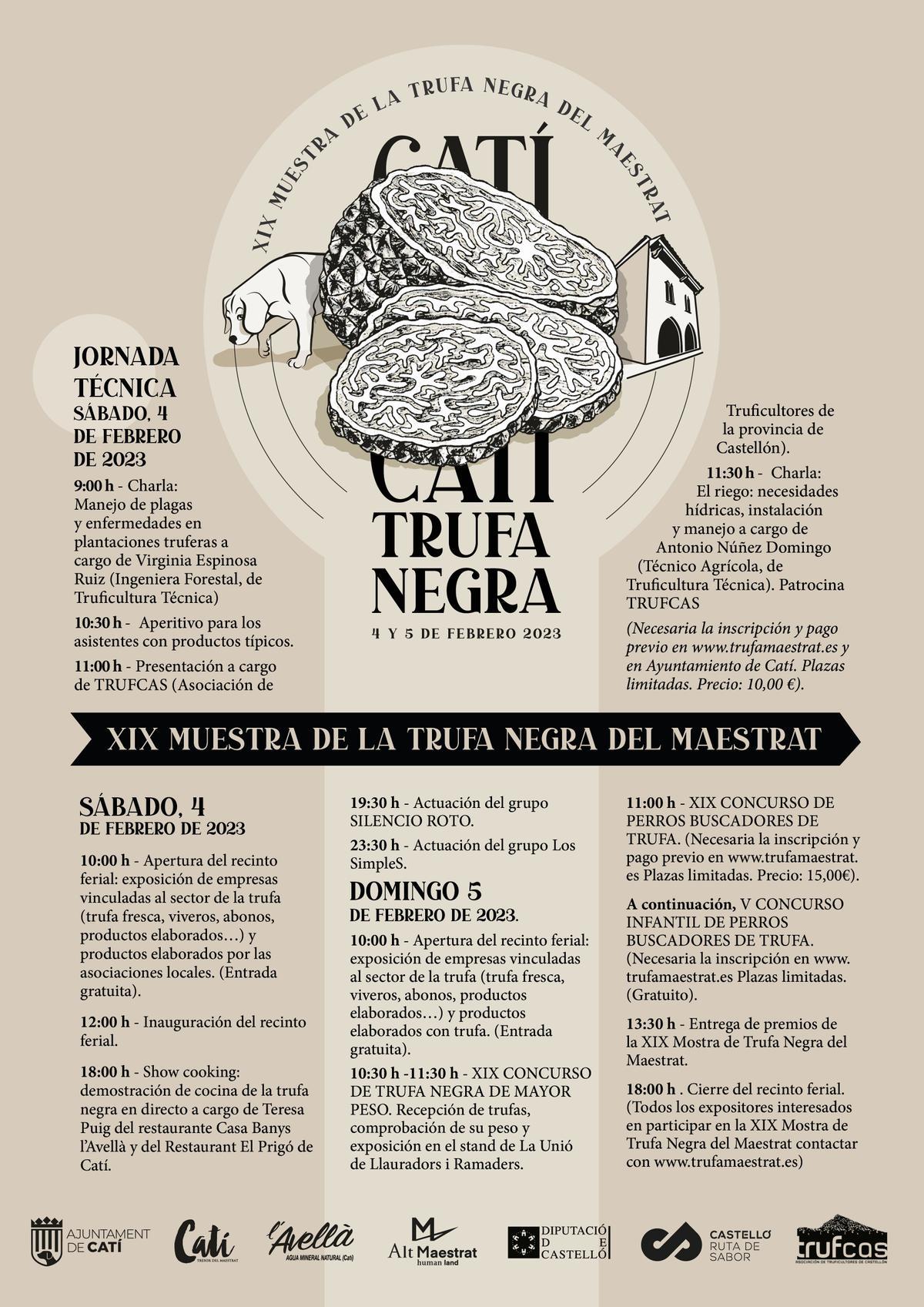 Cartel de la XIX Mostra de la Trufa Negra del Maestrat