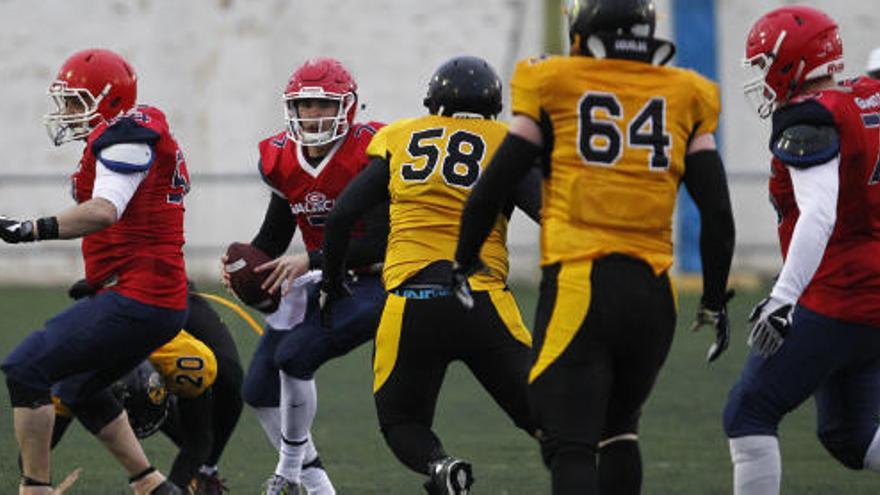 Imagen del derbi de fútbol americano entre Valencia Giants y Valencia Firebats