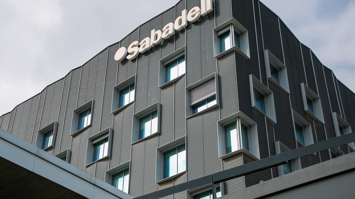 Sede corporativa de Banco Sabadell en Barcelona.