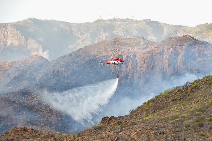 Incendio el hotel Molino del Agua, en Ayacata