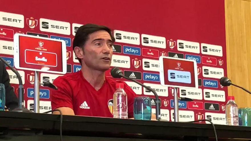 Marcelino habla antes de la final de Copa del Rey