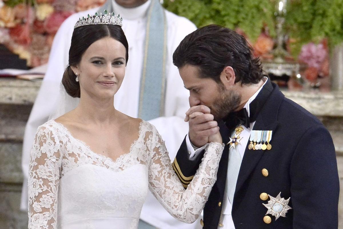 Carlos Felipe de Suecia, el día de su boda con la exmodelo Sofía, el 13 de junio de 2015 en Estocolmo.