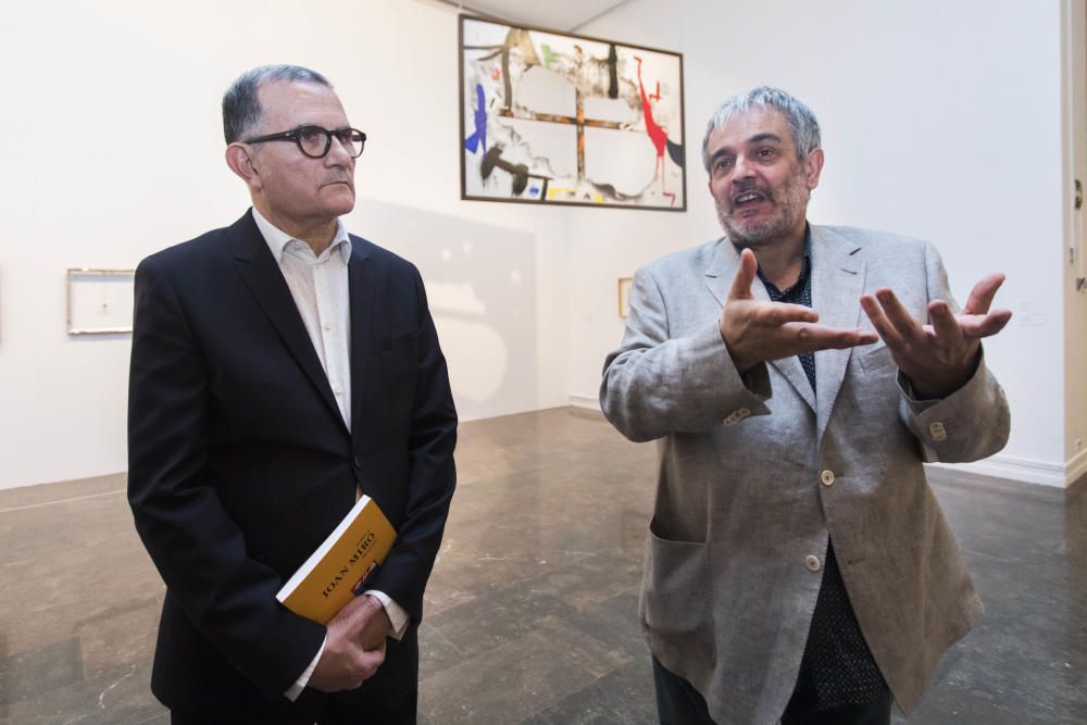 Inauguración de una muestra sobre Miró en el IVAM