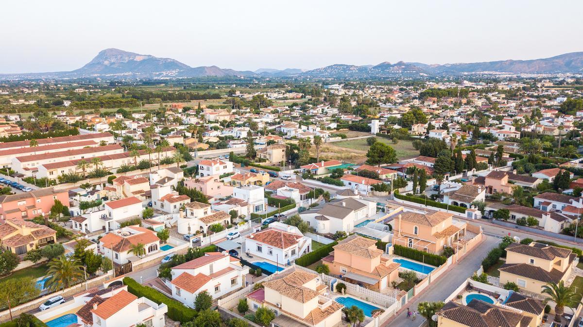 Casas adosadas en hilera en denia, España