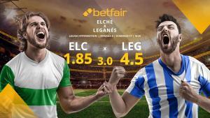 Elche CF vs. CD Leganés: horario, TV, estadísticas, clasificación y pronósticos