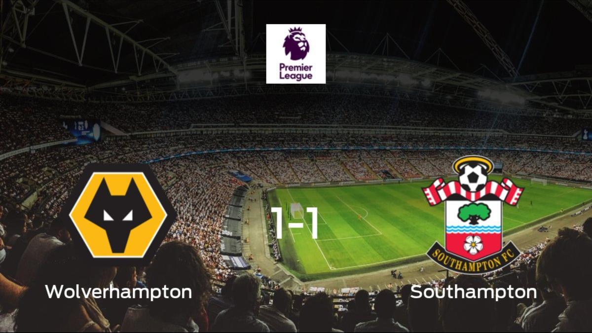 El Wolverhampton Wanderers y el Southampton reparten los puntos tras empatar a uno