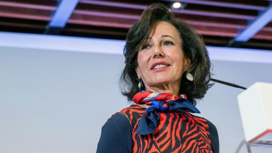 La presidenta del Banco Santander, Ana BotÃ­n.