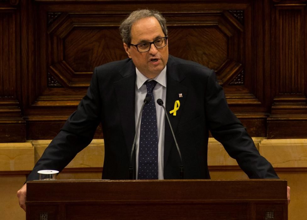 Ple d'investidura de Quim Torra