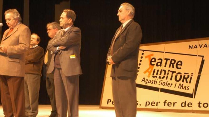 Acte d'inauguració del teatre auditori Agustí Soler i Mas, el 2003