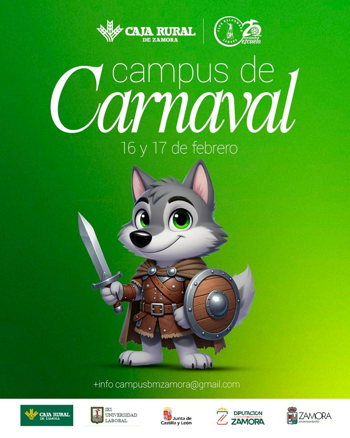 Imagen promocional del Campus de Carnaval del BM Zamora.