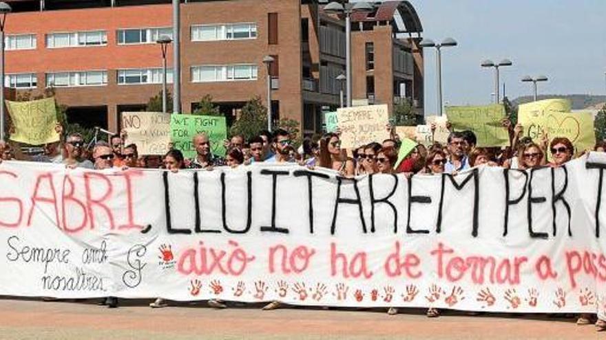 Protesta davant de l&#039;Hospital d&#039;Igualada