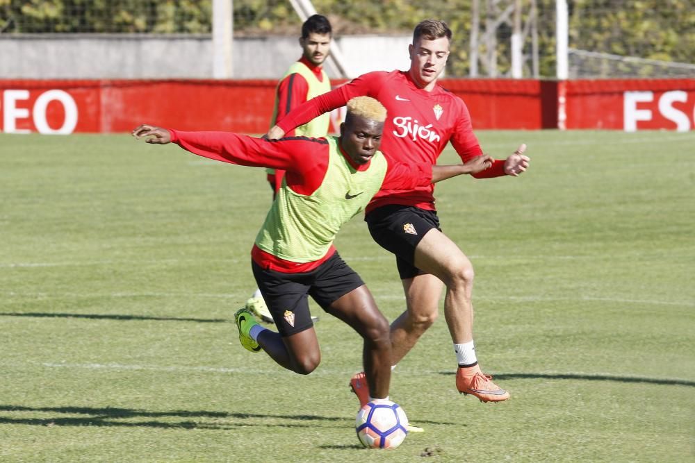 Entrenamiento del Sporting