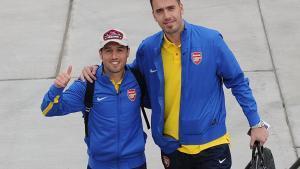 Viviano y Cazorla fueron compañeros en el Arsenal