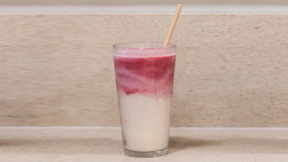 Pantera Rosa, horchata con granizado de fresa de Fillol.