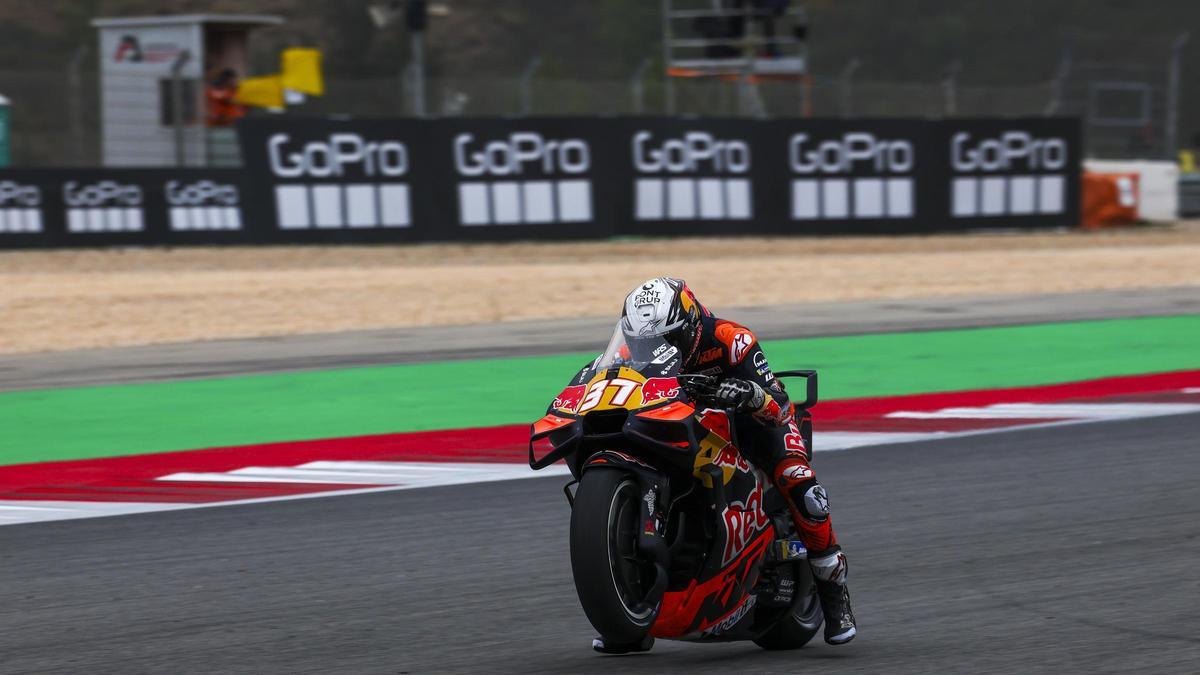 Pedro Acosta, en los entrenamientos del Gran Premio de Portugal