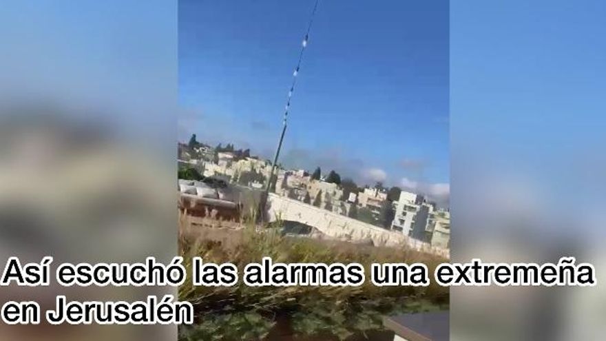 Así escuchó las alarmas una extremeña en Jerusalén