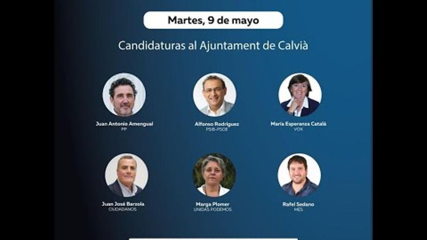 Debate electoral de los candidatos al Ayuntamiento de Calvià