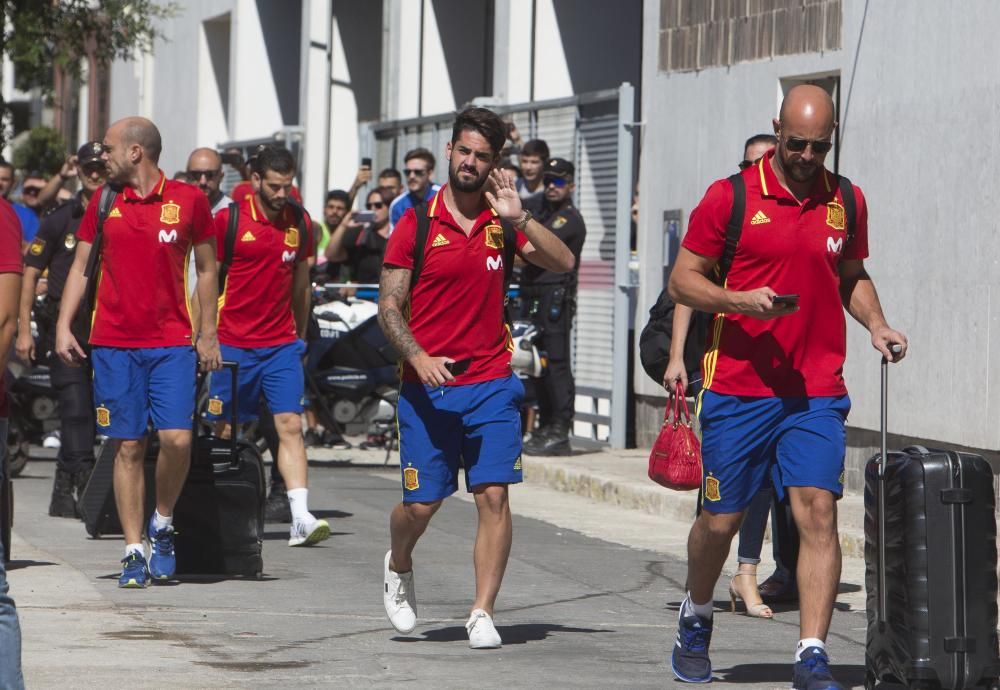 El entrenamiento de La Roja ayer en el Rico Pérez