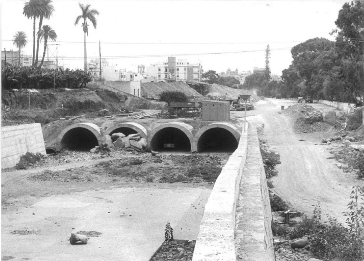 La obra del barranco Guiniguada cumple 50 años