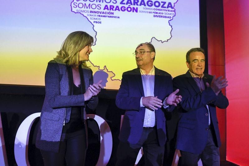 Acto de presentación de la campaña "Somos Zaragoza", del PSOE