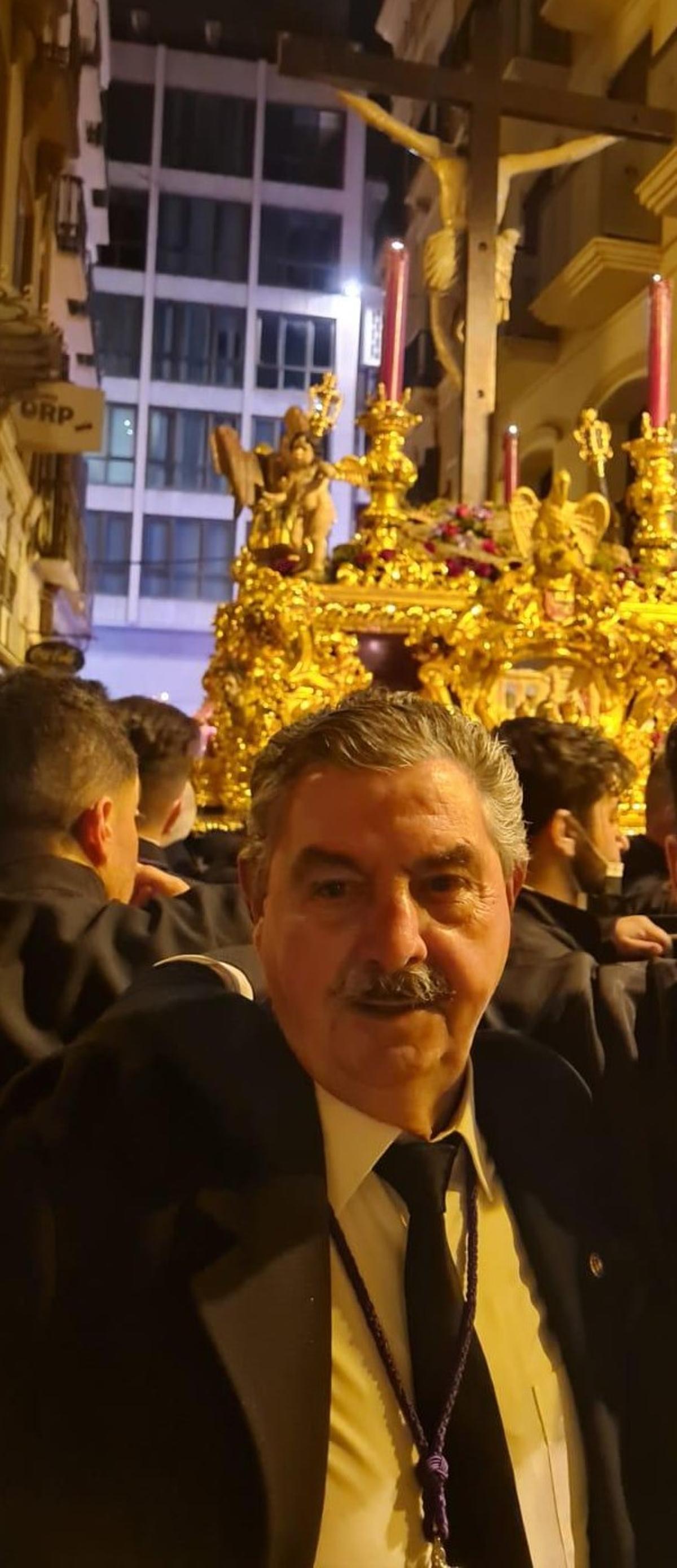 Juan José Jiménez Jiménez en salida procesional