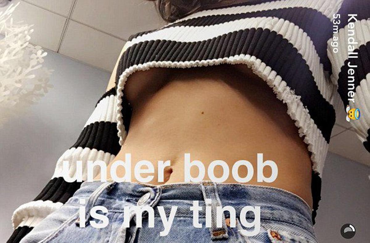 Luciendo 'Underboob': Kendall Jenner