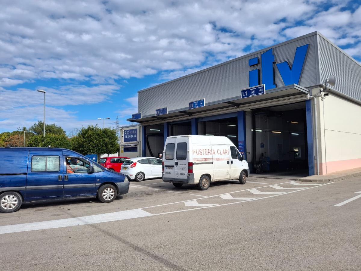 La ITV de Ondara en una imagen tomada hoy sobre las 13 horas