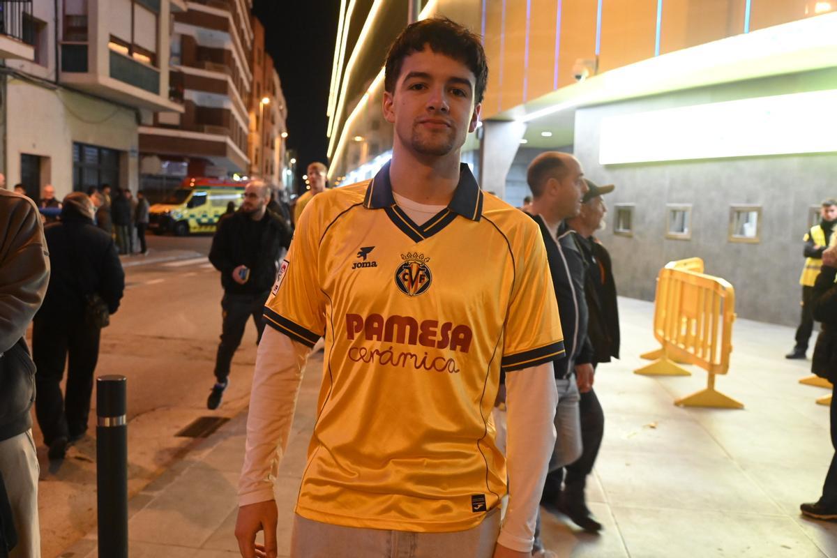 Juanjo Parra, aficionado del Villarreal CF.