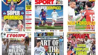 El 'superdomingo' de hoy, protagonista en portadas