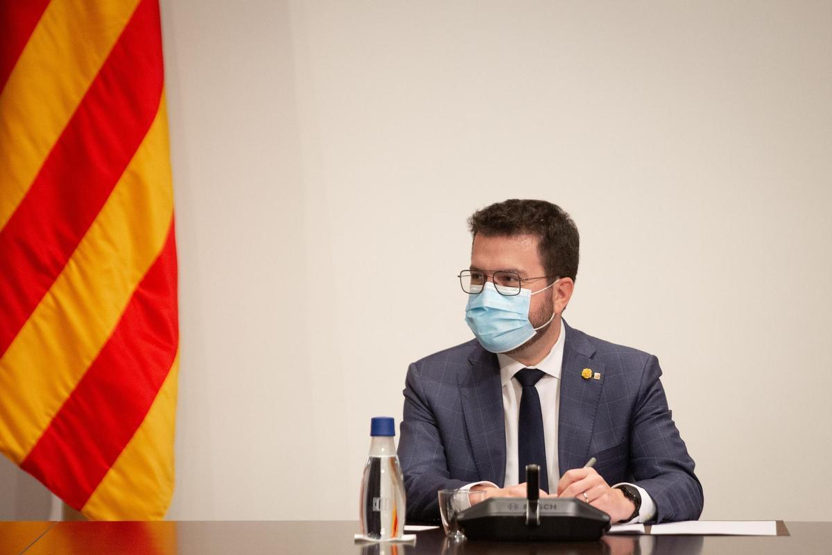 El presidente de la Generalitat, Pere Aragonès, en una imagen de archivo.