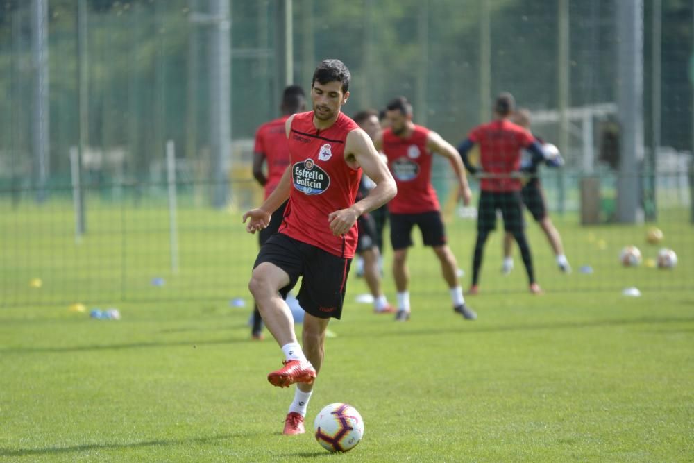 El equipo comienza la semana con tratamiento de fisioterapia para Diego Rolan, mientras que Borja Valle y Guilherme dos Santos completaron una parte del entrenamiento con el grupo y otra en solitario.