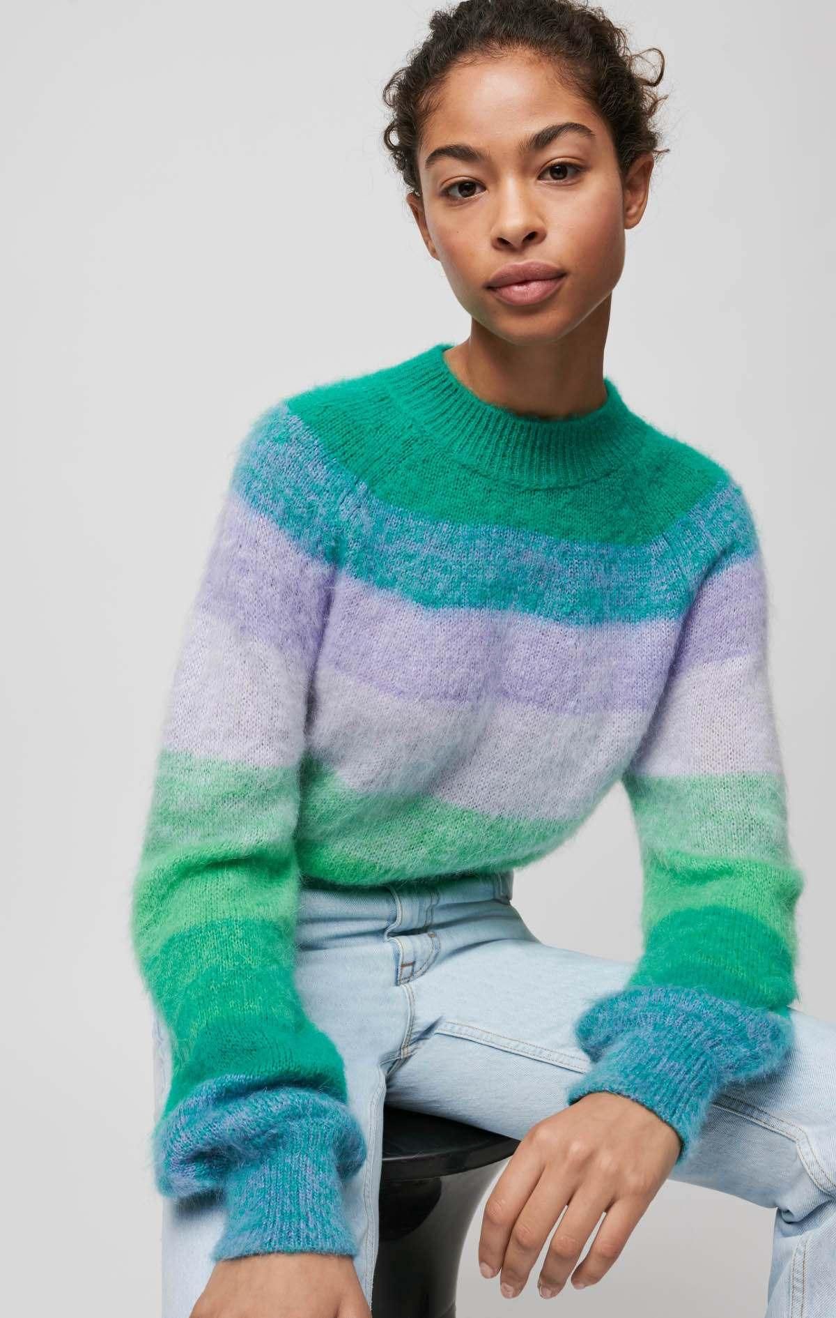 Jersey de rayas multicolor de Maje