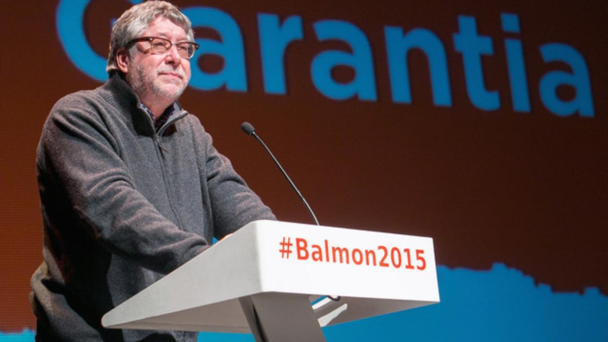 Antonio Balmón en el acto de presentación como candidato socialista a la alcaldía de Cornellà.