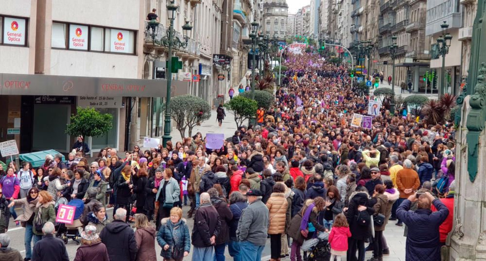 Las mujeres gallegas claman en Vigo por la igualda