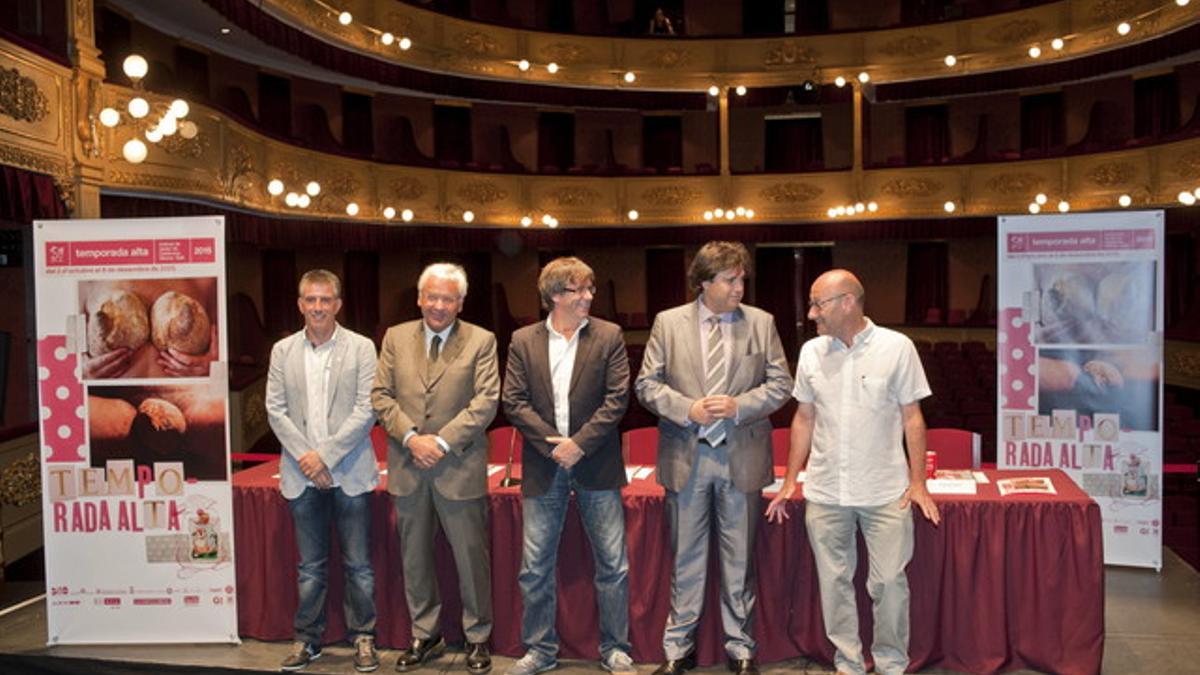 Presentación de la programación de la 24ª edición del Temporada Alta, este lunes, en Girona.