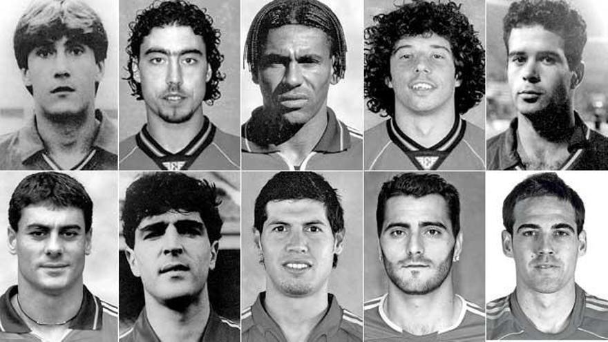 Luis García, Álvaro, Iván Campo, Vicente Engonga, Marcelino, Dani García, Nadal, Luque, Güiza y Fernando Navarro.