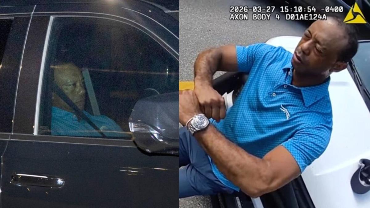 Las imagenes de Tiger Woods tras su detención